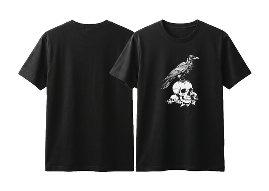 Raven on a Skull